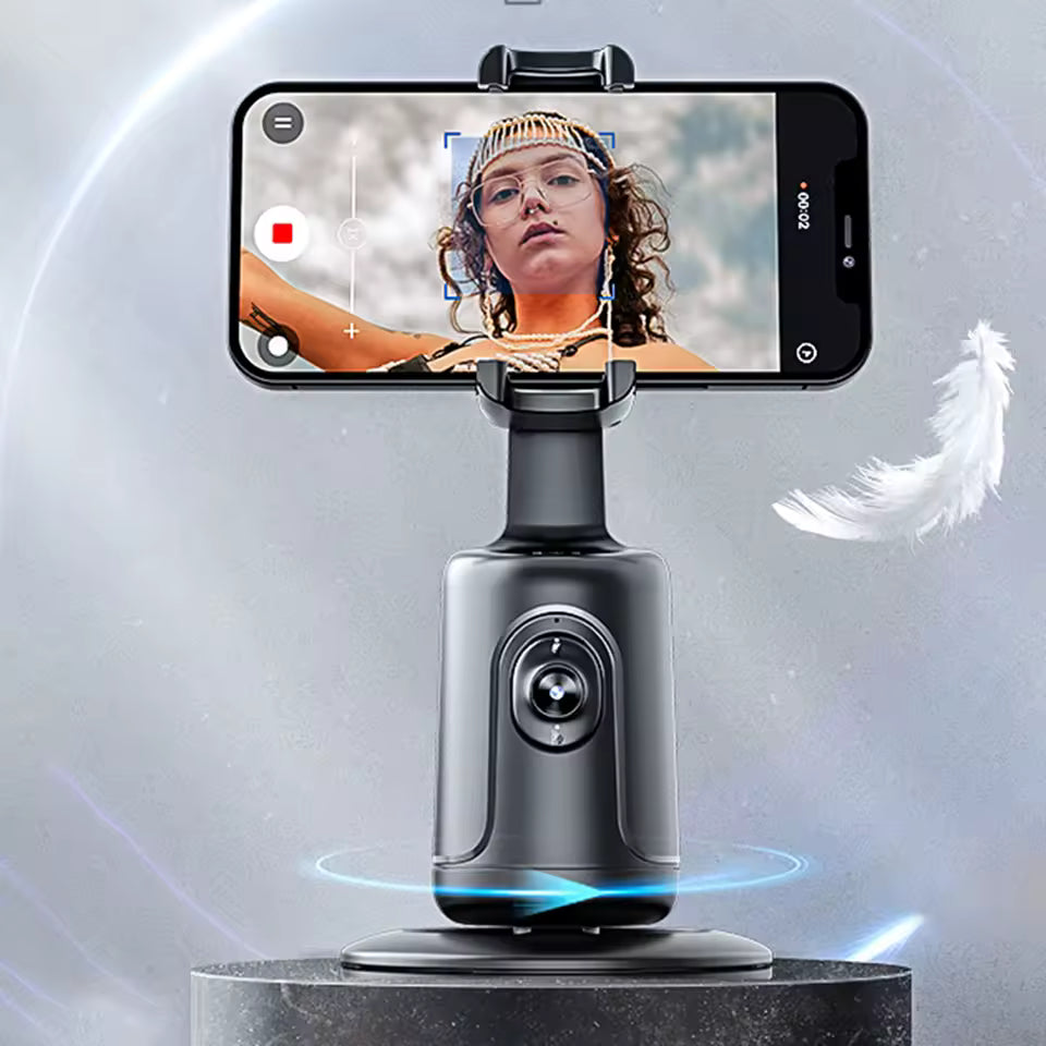 Intelligent Smartphone Stabilizer Follow-up 360 Rotation Phone Gimbal Stabilizer Selfie Stick Tripod for Live